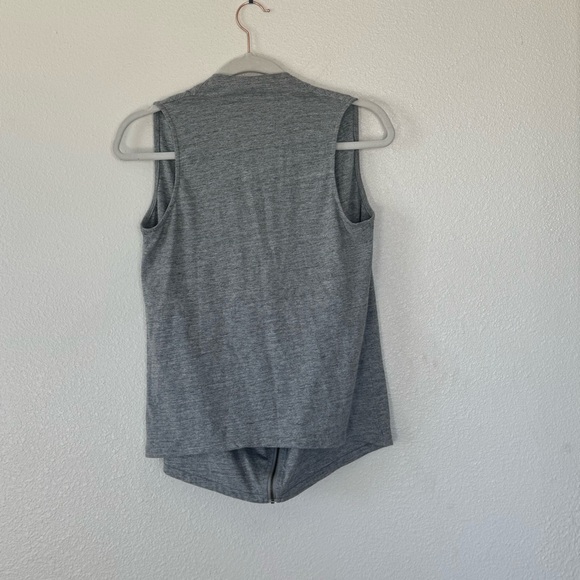 2 FOR $20 J Crew Gray Zip Up Vest Top Draped Sleeveless Size XS - Picture 6 of 10